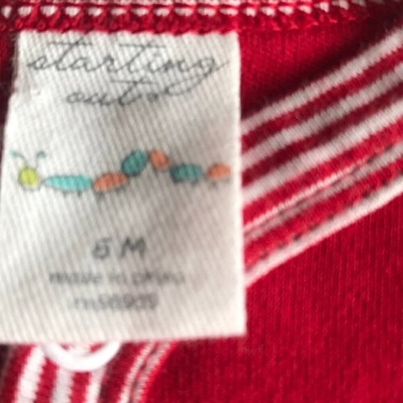 STARTING Out - Like New One Piece Christmas Pajamas - Picture 5 of 5